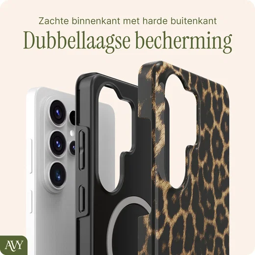 AVY Samsung Galaxy S26 Ultra MagSafe Hoesje met Koord (120CM) Panthera Chic afbeelding 6