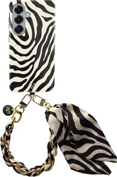 AVY Samsung Galaxy S26 MagSafe Hoesje met Koord (32CM) Serengeti Zebra afbeelding