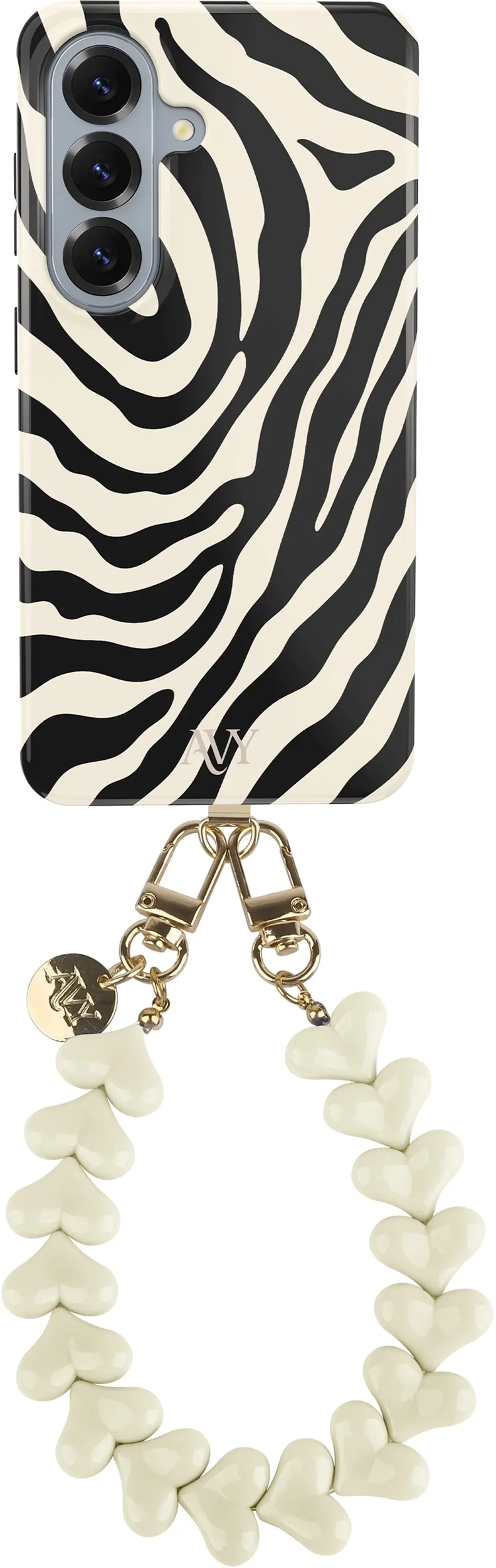 AVY Samsung Galaxy S26 MagSafe Hoesje met Koord (30CM) Safari Hearts afbeelding 1
