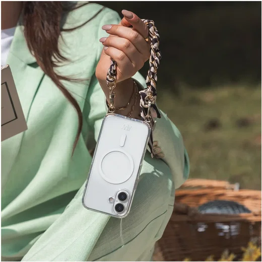 AVY Samsung Galaxy S26 Plus MagSafe Hoesje met Koord (32CM) Serengeti Zebra afbeelding 4