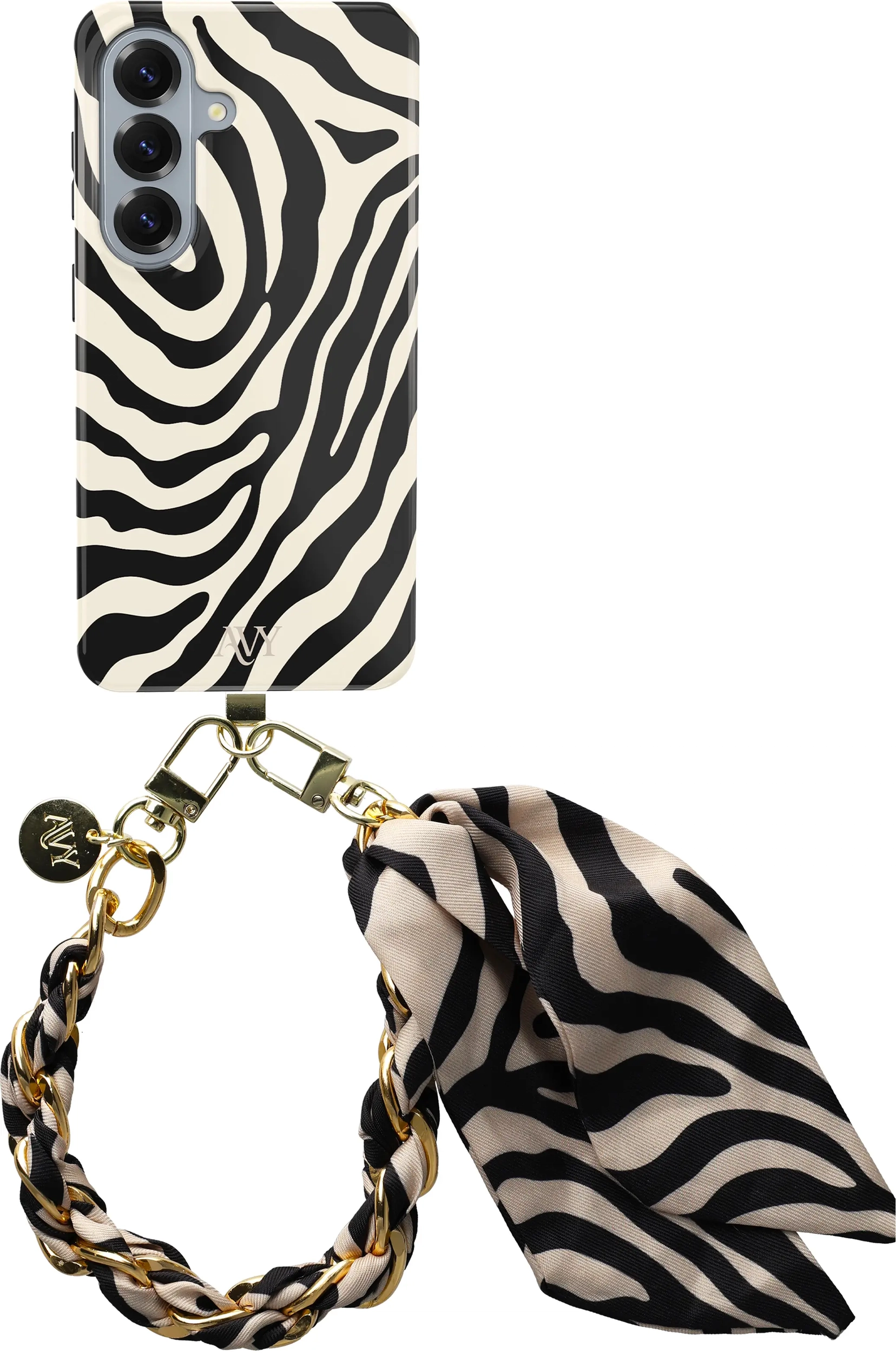 AVY Samsung Galaxy S26 Plus MagSafe Hoesje met Koord (32CM) Serengeti Zebra afbeelding 1