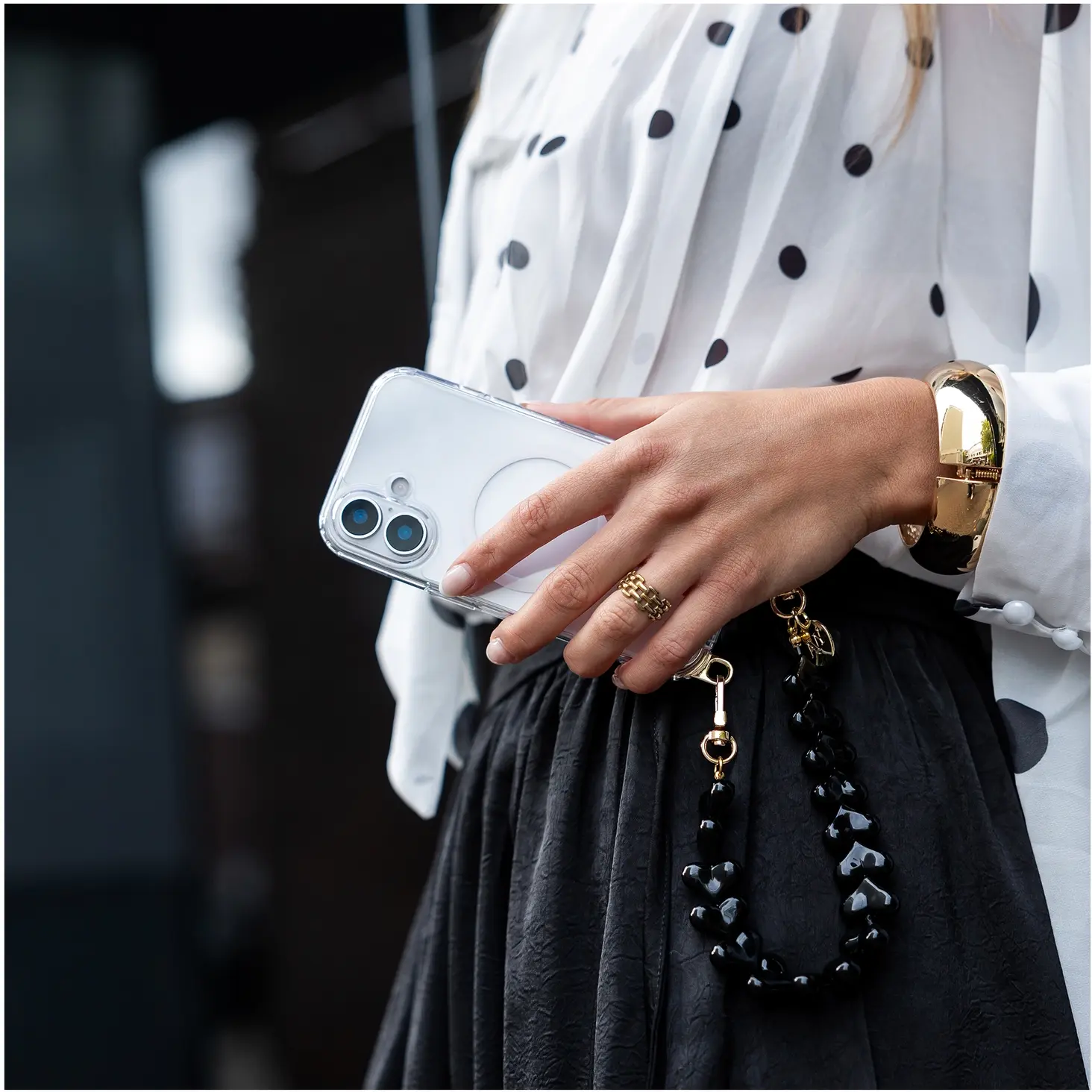 AVY Samsung Galaxy S26 Plus MagSafe Hoesje met Koord (30CM) Zebra Hearts afbeelding 4