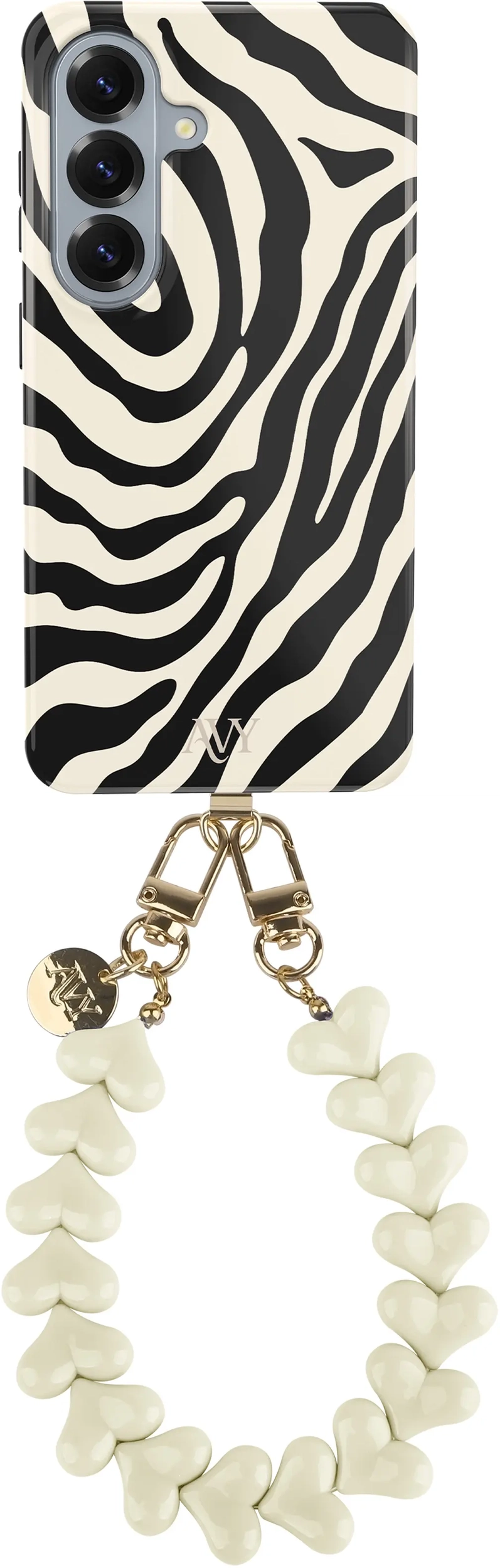 AVY Samsung Galaxy S26 Plus MagSafe Hoesje met Koord (30CM) Safari Hearts afbeelding 1