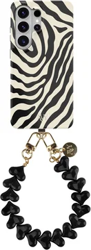 AVY Samsung Galaxy S26 Ultra MagSafe Hoesje met Koord (30CM) Zebra Hearts