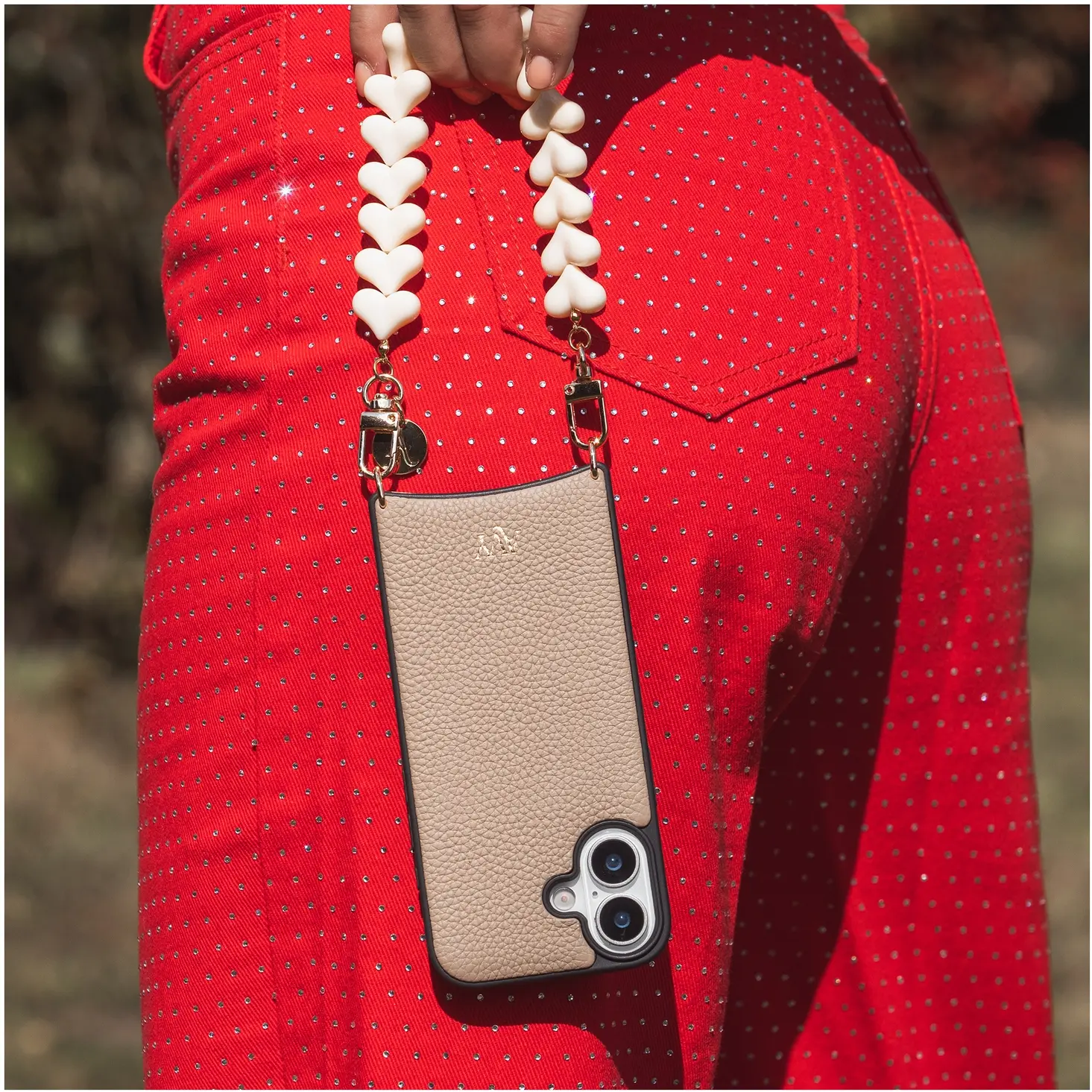 AVY Samsung Galaxy S26 Ultra MagSafe Hoesje met Koord (30CM) Safari Hearts afbeelding 3