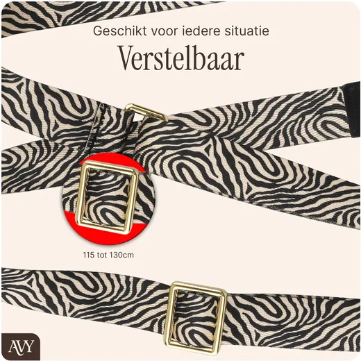 AVY Samsung Galaxy S26 Ultra MagSafe Hoesje met Koord (130CM) Serengeti Zebra afbeelding 10