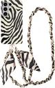 AVY Samsung Galaxy S26 Ultra MagSafe Hoesje met Koord (120CM) Serengeti Zebra