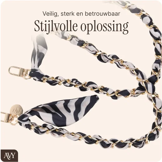 AVY Samsung Galaxy S26 Ultra MagSafe Hoesje met Koord (120CM) Serengeti Zebra afbeelding 8