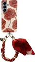AVY Samsung Galaxy S26 Plus MagSafe Hoesje met Koord (32CM) Botanique Roses