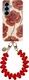 AVY Samsung Galaxy S26 Plus MagSafe Hoesje met Koord (30CM) Hearts & Roses afbeelding 1
