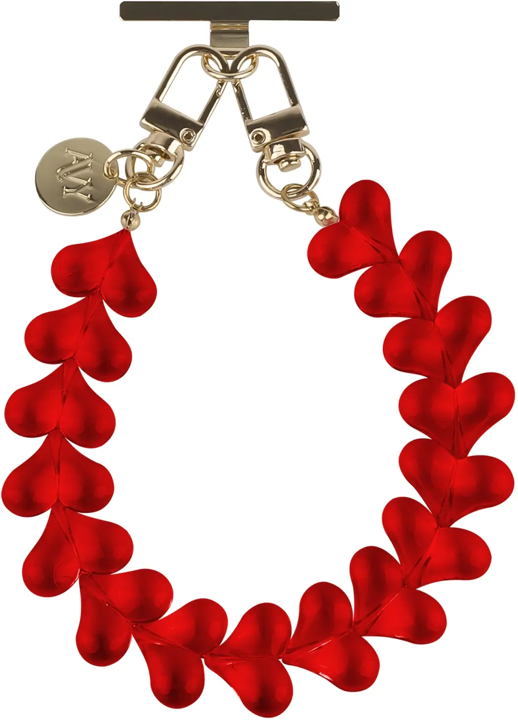 AVY Samsung Galaxy S26 Plus MagSafe Hoesje met Koord (30CM) Hearts & Roses afbeelding 12