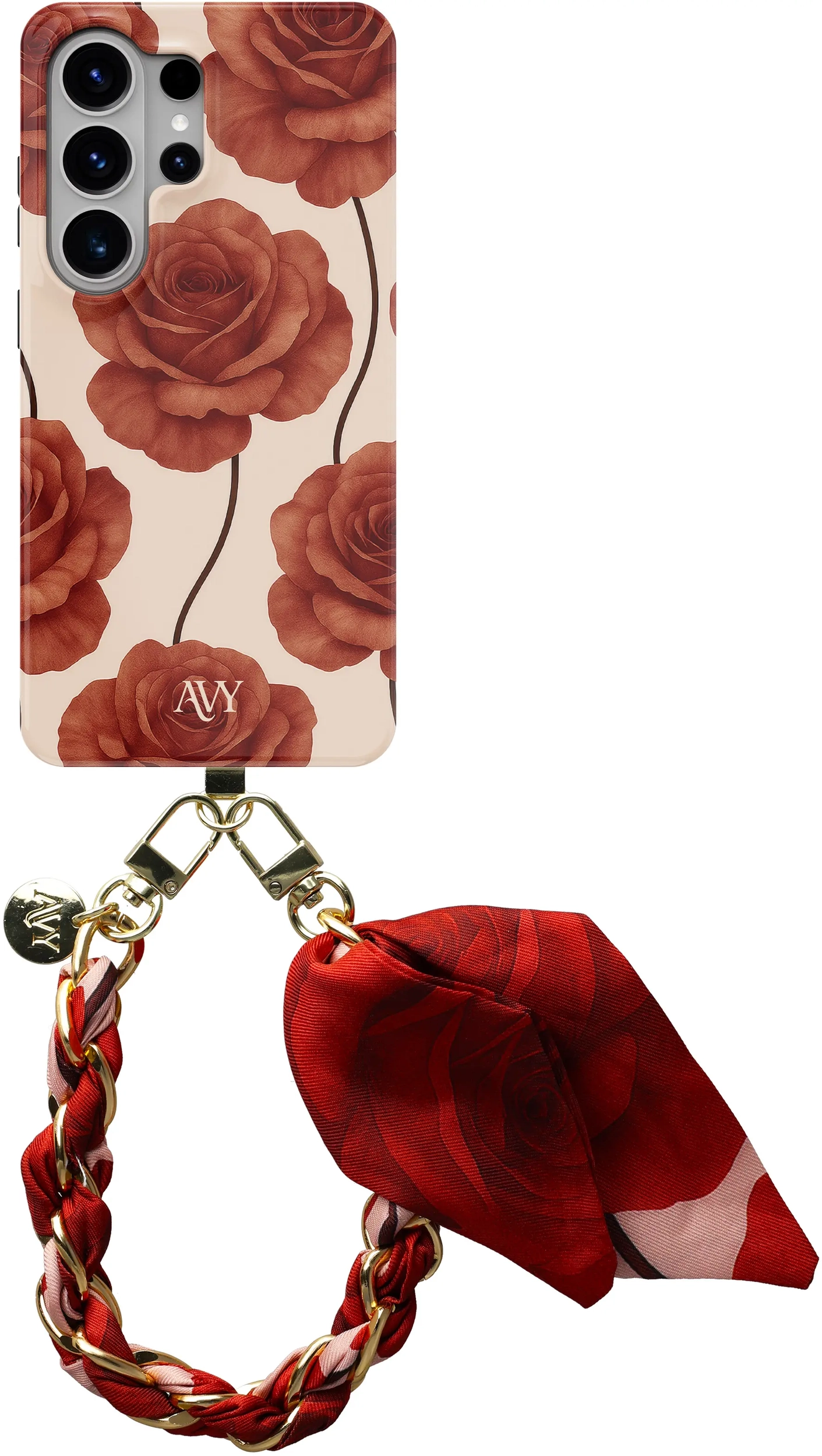 AVY Samsung Galaxy S26 Ultra MagSafe Hoesje met Koord (32CM) Botanique Roses afbeelding 1