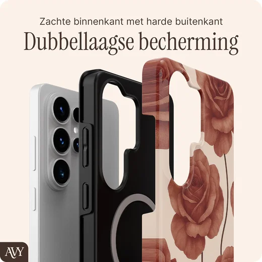 AVY Samsung Galaxy S26 Ultra MagSafe Hoesje met Koord (120CM) Botanique Roses afbeelding 5
