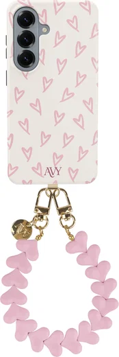 AVY Samsung Galaxy S26 MagSafe Hoesje met Koord (30CM) Cupid Hearts afbeelding 1