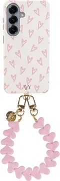 AVY Samsung Galaxy S26 MagSafe Hoesje met Koord (30CM) Cupid Hearts