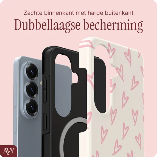 AVY Samsung Galaxy S26 Plus MagSafe Hoesje met Koord (120CM) Cupid Blush afbeelding 5