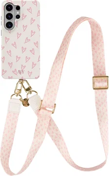 AVY Samsung Galaxy S26 Ultra MagSafe Hoesje met Koord (130CM) Cupid Blush