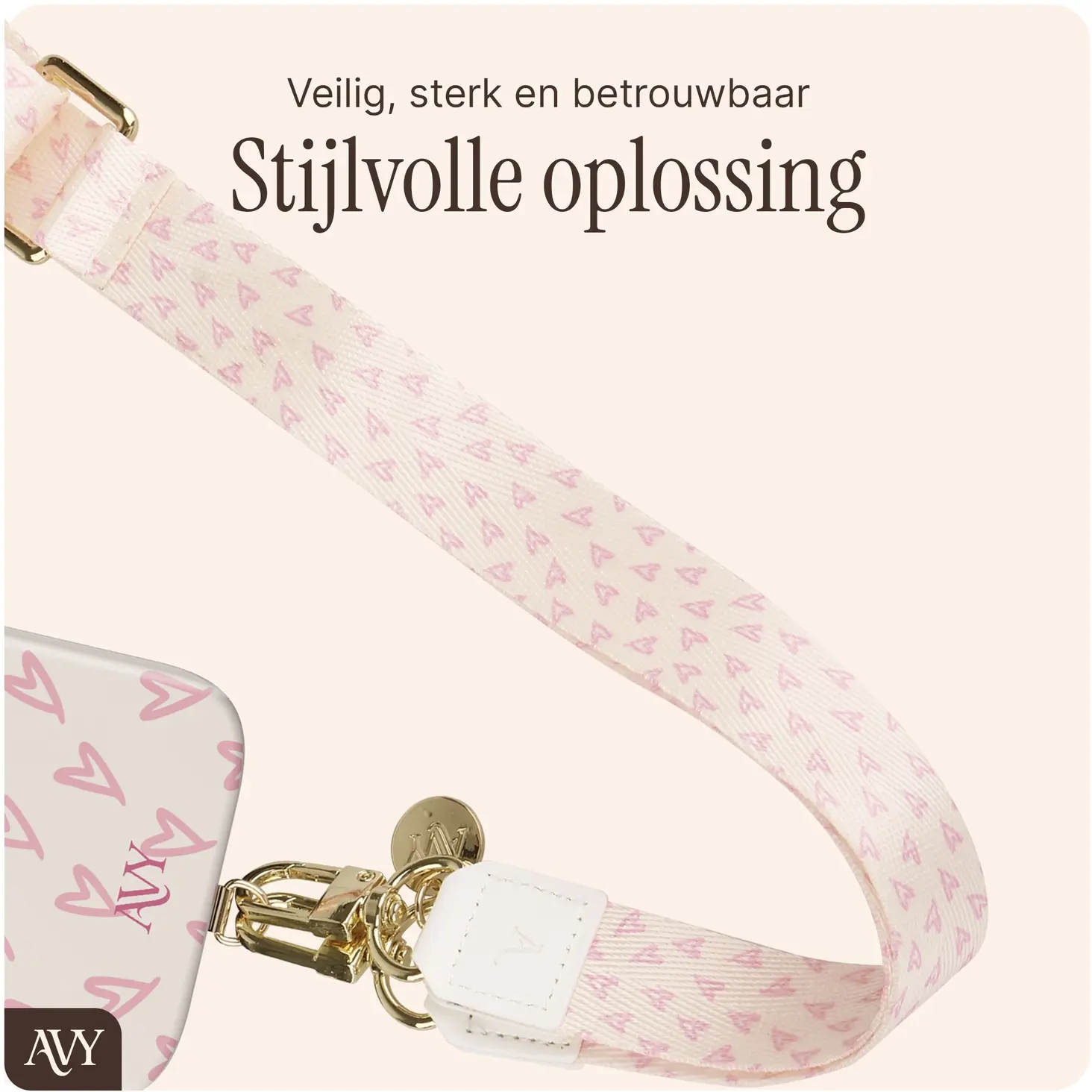 AVY Samsung Galaxy S26 Ultra MagSafe Hoesje met Koord (130CM) Cupid Blush afbeelding 9