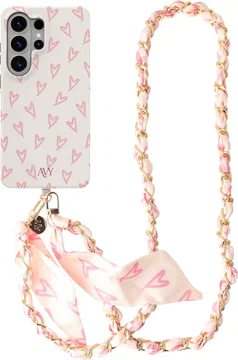 AVY Samsung Galaxy S26 Ultra MagSafe Hoesje met Koord (120CM) Cupid Blush