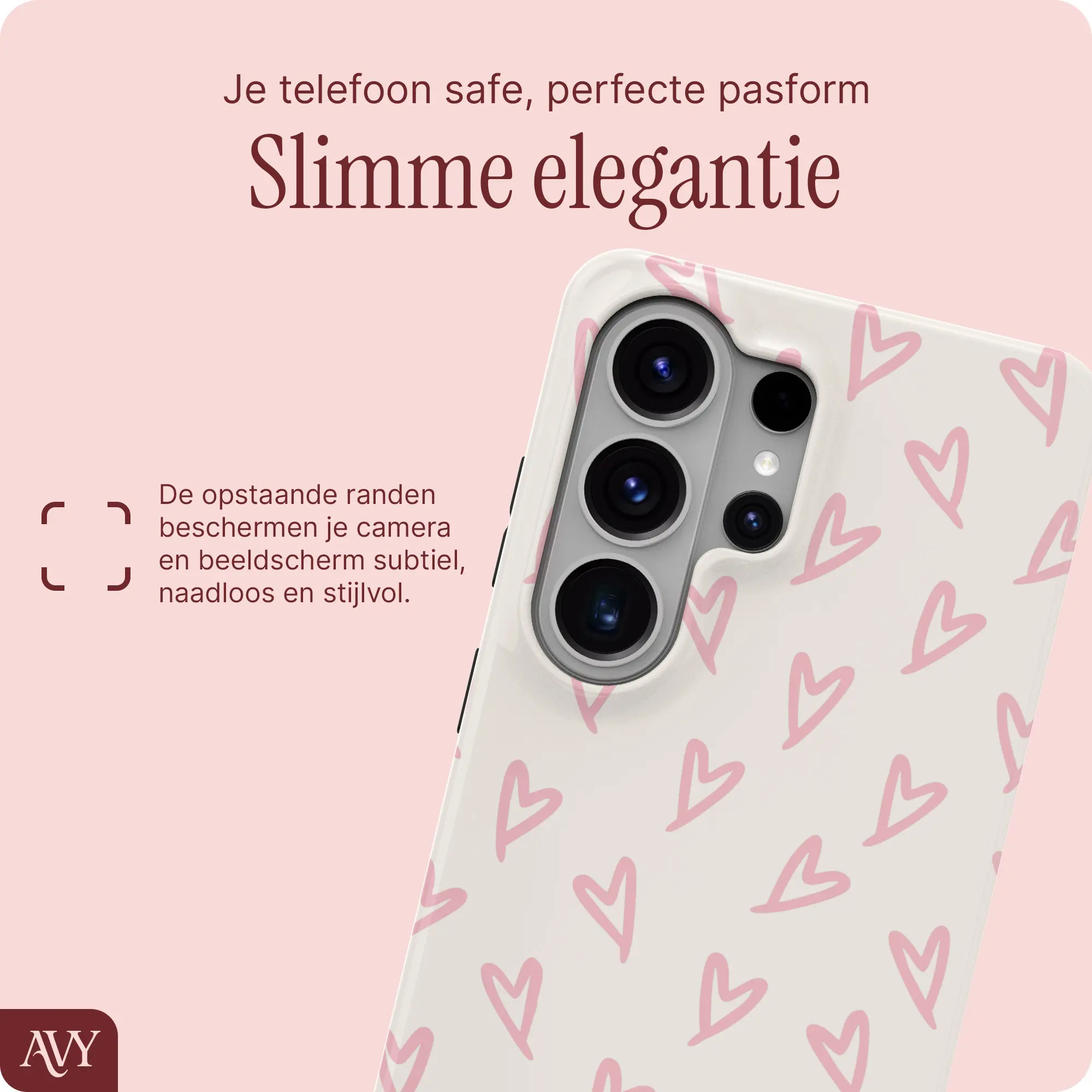 AVY Samsung Galaxy S26 Ultra MagSafe Hoesje met Koord (120CM) Cupid Blush afbeelding 4