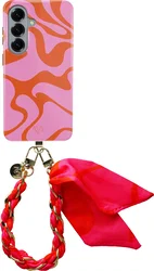 AVY Samsung Galaxy S26 MagSafe Hoesje met Koord (32CM) Rosé Twist afbeelding