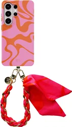 AVY Samsung Galaxy S26 Ultra MagSafe Hoesje met Koord (32CM) Rosé Twist afbeelding