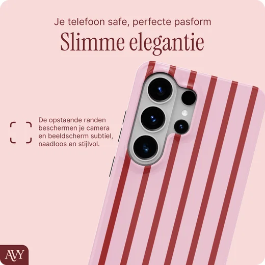 AVY Samsung Galaxy S26 Ultra MagSafe Hoesje met Koord (30CM) Linea Hearts afbeelding 5