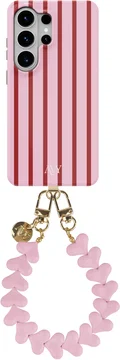 AVY Samsung Galaxy S26 Ultra MagSafe Hoesje met Koord (30CM) Linea Hearts