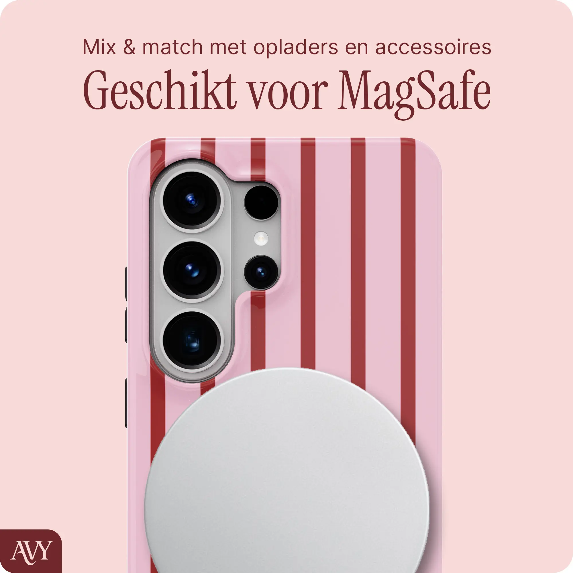 AVY Samsung Galaxy S26 Ultra MagSafe Hoesje met Koord (130CM) Linea Sol afbeelding 8