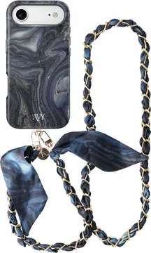 AVY Apple iPhone Air MagSafe Hoesje met Koord (120CM) Obscura Blue