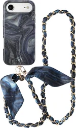AVY Apple iPhone Air MagSafe Hoesje met Koord (120CM) Obscura Blue afbeelding