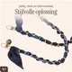 AVY Samsung Galaxy S25 MagSafe Hoesje met Koord (120CM) Obscura Blue afbeelding 8
