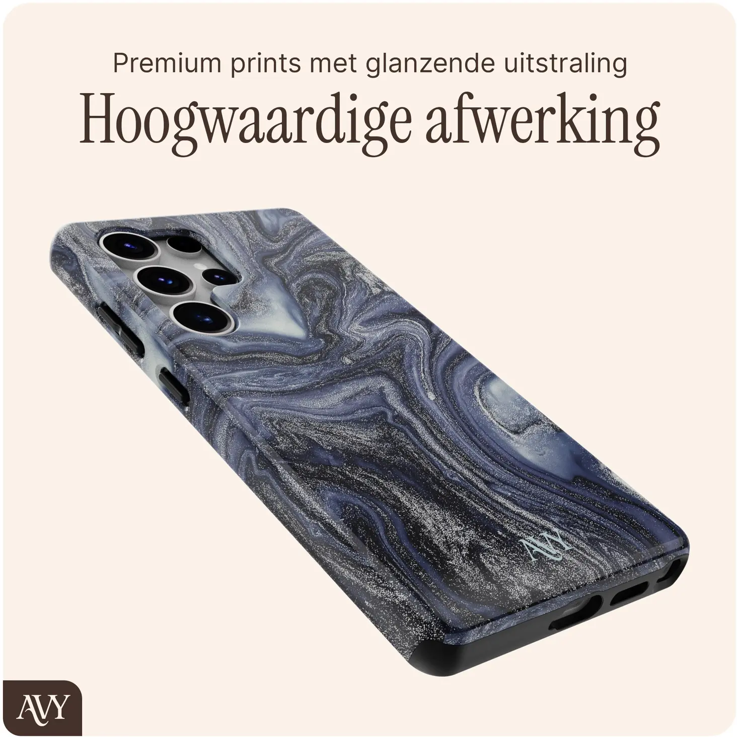 AVY Samsung Galaxy S25 Ultra MagSafe Hoesje met Koord (120CM) Obscura Blue afbeelding 6