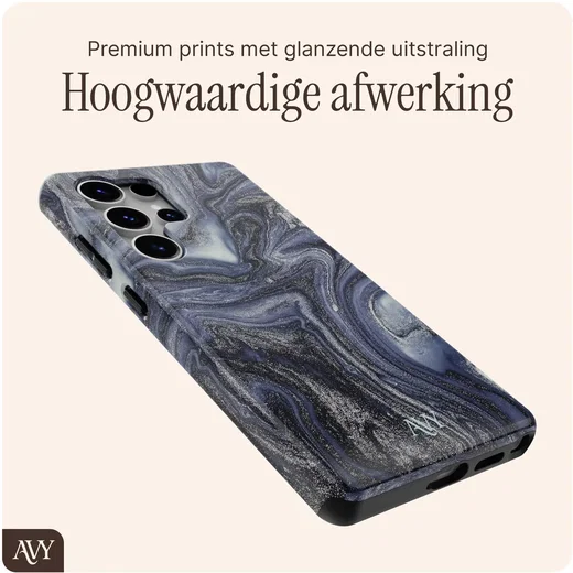 AVY Samsung Galaxy S25 Ultra MagSafe Hoesje met Koord (120CM) Obscura Blue afbeelding 6