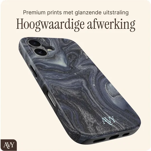 AVY Apple iPhone 16 MagSafe Hoesje met Koord (120CM) Obscura Blue afbeelding 7