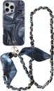 AVY Apple iPhone 16 Pro Max MagSafe Hoesje met Koord (120CM) Obscura Blue