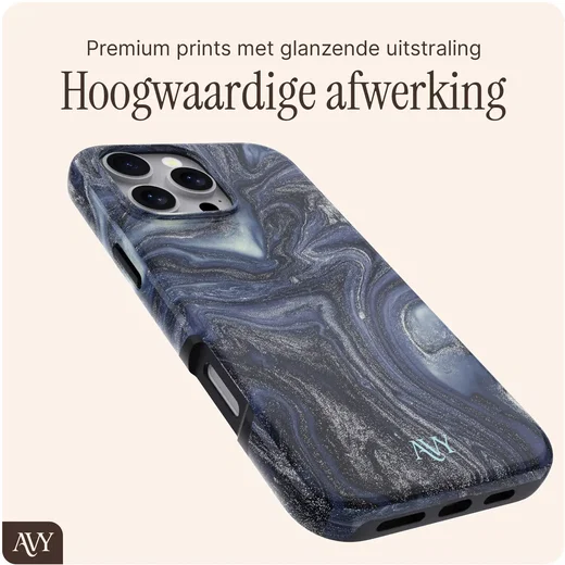 AVY Apple iPhone 16 Pro Max MagSafe Hoesje met Koord (120CM) Obscura Blue afbeelding 7