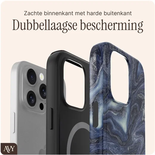 AVY Apple iPhone 16 Pro Max MagSafe Hoesje met Koord (120CM) Obscura Blue afbeelding 6