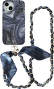 AVY Apple iPhone 15 MagSafe Hoesje met Koord (120CM) Obscura Blue
