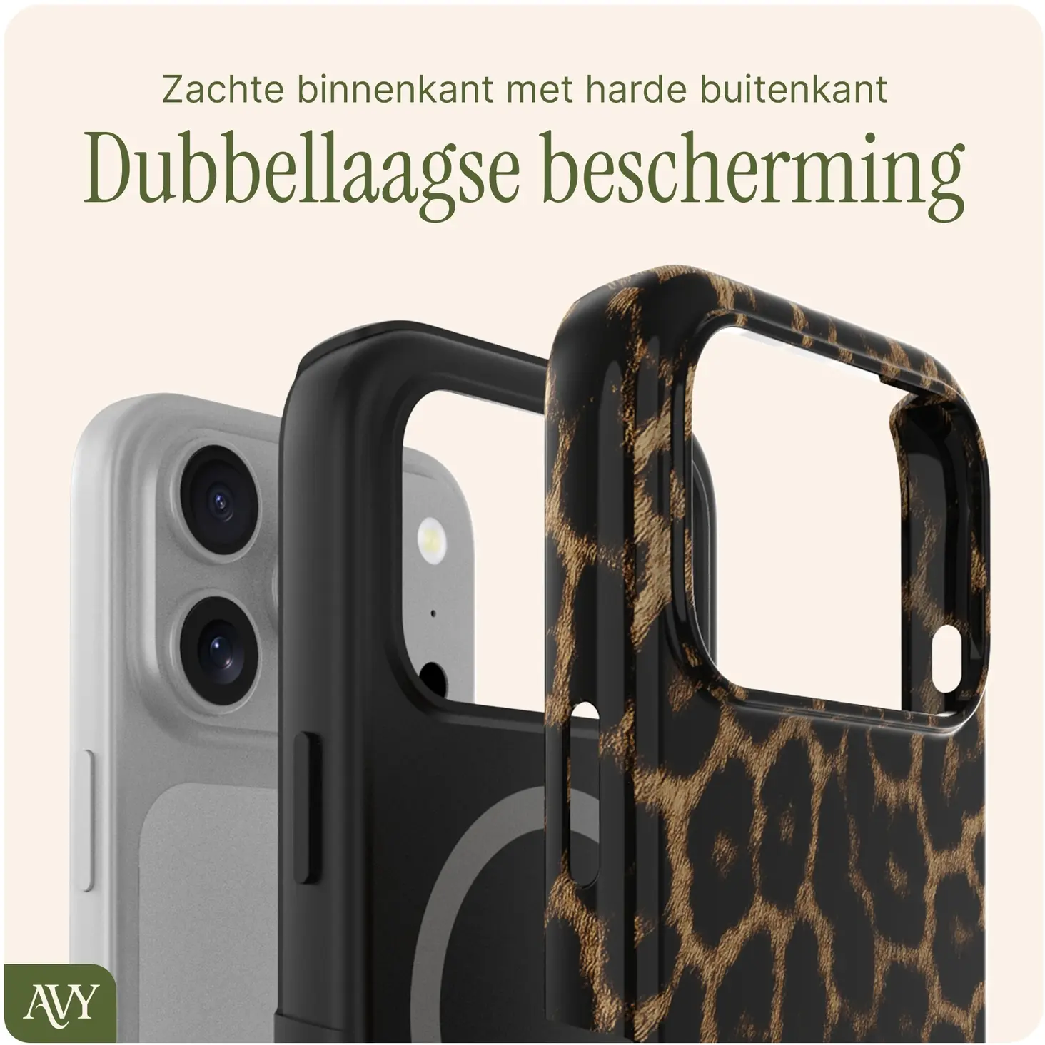 AVY Apple iPhone 17 Pro Max MagSafe Hoesje met Koord (120CM) Panthera Chic afbeelding 7