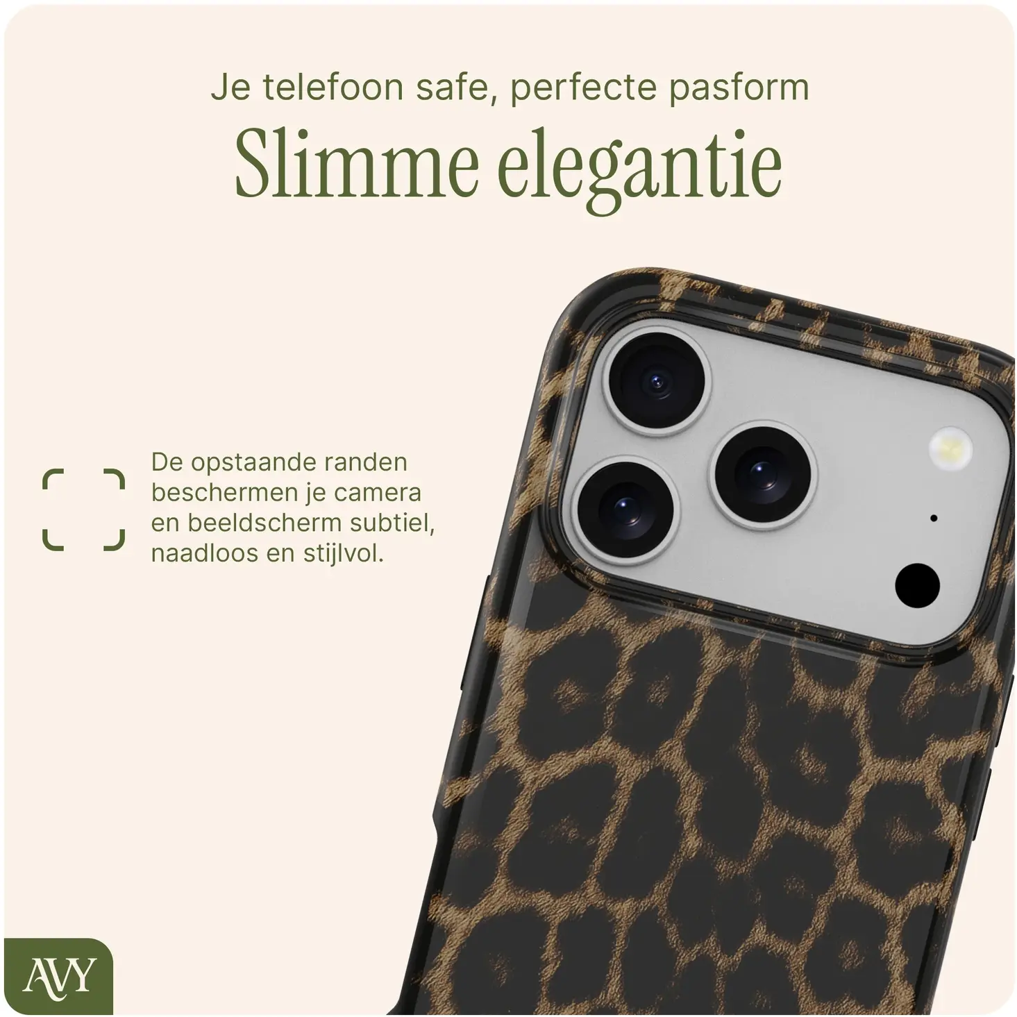 AVY Apple iPhone 17 Pro Max MagSafe Hoesje met Koord (120CM) Panthera Chic afbeelding 6