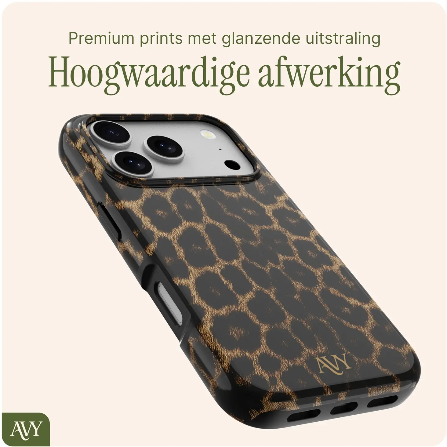 AVY Apple iPhone 17 Pro Max MagSafe Hoesje met Koord (120CM) Panthera Chic afbeelding 8