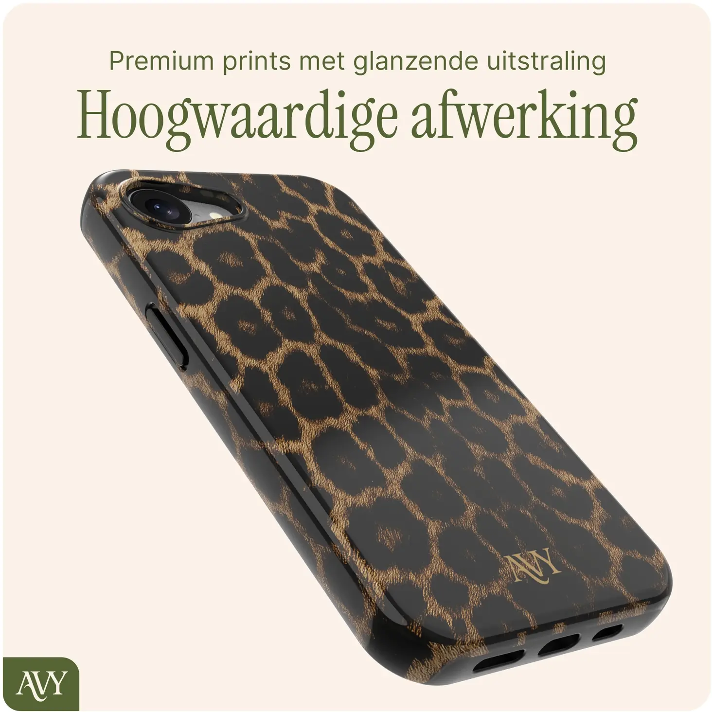 AVY Apple iPhone 17e / 16e MagSafe Hoesje met Koord (120CM) Panthera Chic afbeelding 9