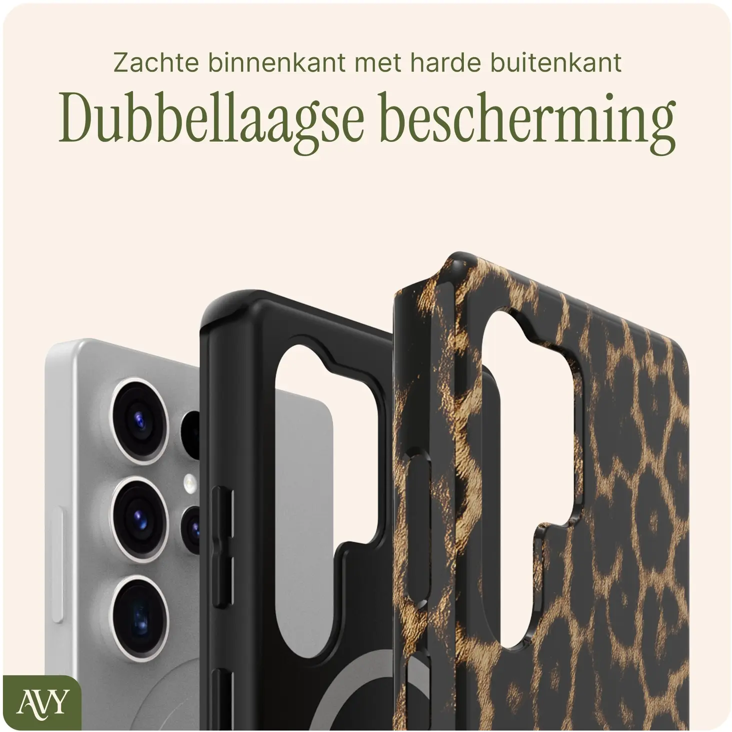 AVY Samsung Galaxy S25 Ultra MagSafe Hoesje met Koord (120CM) Panthera Chic afbeelding 6