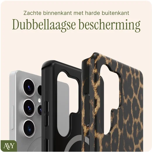 AVY Samsung Galaxy S25 Ultra MagSafe Hoesje met Koord (120CM) Panthera Chic afbeelding 6