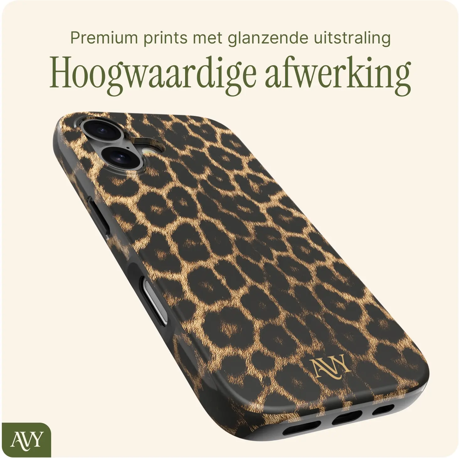 AVY Apple iPhone 16 MagSafe Hoesje met Koord (120CM) Panthera Chic afbeelding 8