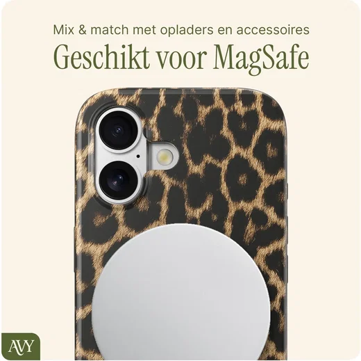 AVY Apple iPhone 16 MagSafe Hoesje met Koord (120CM) Panthera Chic afbeelding 9