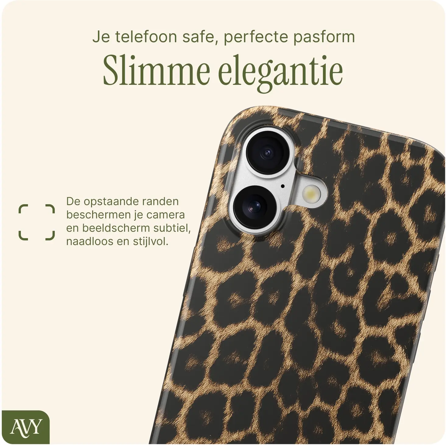 AVY Apple iPhone 16 MagSafe Hoesje met Koord (120CM) Panthera Chic afbeelding 6