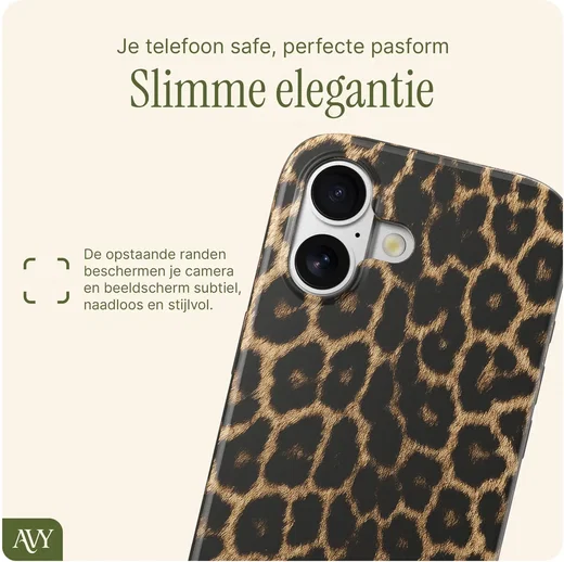 AVY Apple iPhone 16 MagSafe Hoesje met Koord (120CM) Panthera Chic afbeelding 6