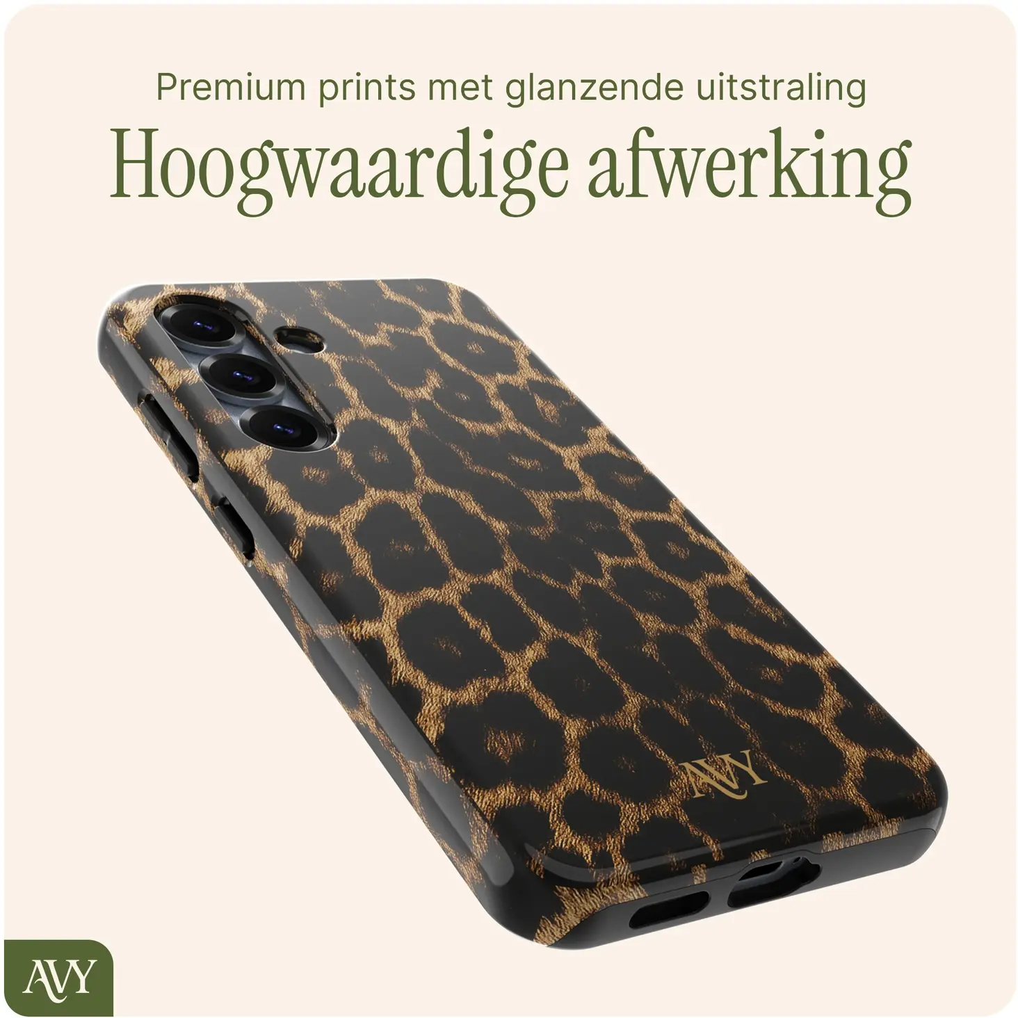 AVY Samsung Galaxy S24 MagSafe Hoesje met Koord (120CM) Panthera Chic afbeelding 7